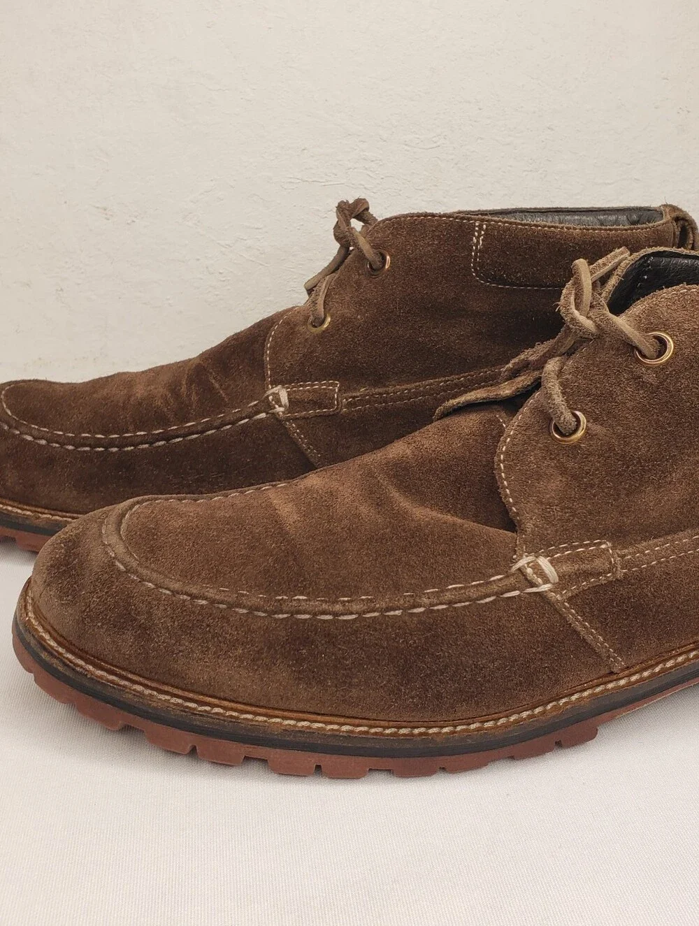 John Varvatos Brown Suede Chukka Boots